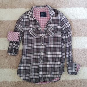 Plaid button down